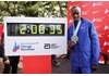 昨年１０月のシカゴ・マラソンで２時間０分３５秒の世界新で優勝したケルビン・キプタムさん（ゲッティ＝共同）