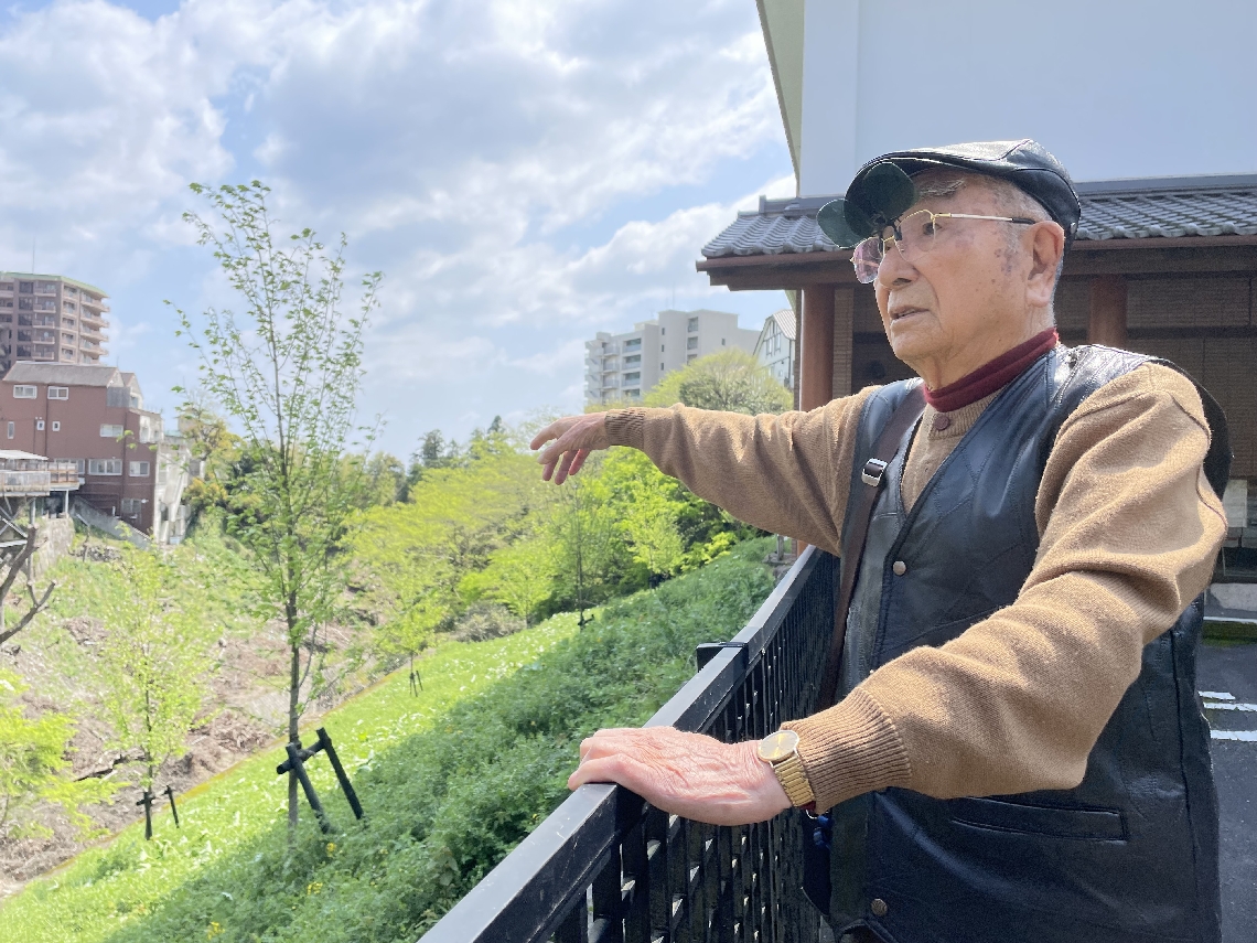 別府市観海寺地域の整備を進める中塚茂さん＝別府市観海寺