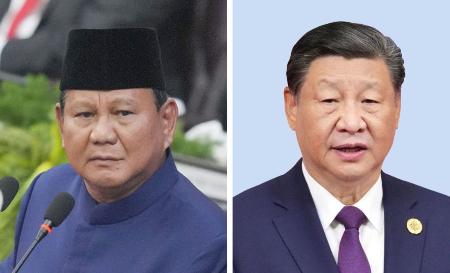 インドネシアのプラボウォ大統領（ＡＰ＝共同）、中国の習近平国家主席