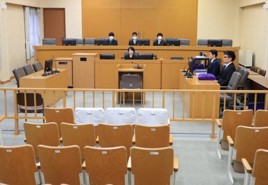 大分市の時速１９４㌔交通死亡事故の判決公判が開かれた大分地裁＝２８日