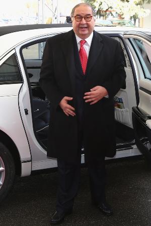 ロシアの富豪ウスマノフ氏＝２０１４年１月、ドイツ南西部バーデン・ビュルテンベルク州（ゲッティ＝共同）