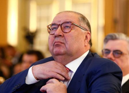 ロシアの富豪ウスマノフ氏＝２０１７年（ロイター＝共同）