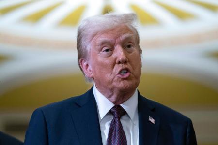 トランプ次期米大統領＝８日、ワシントン（ＡＰ＝共同）