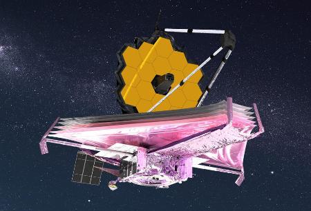 ジェームズ・ウェッブ宇宙望遠鏡のイメージ（ＮＡＳＡ提供）