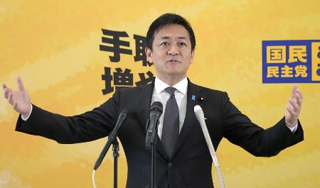国民民主党の玉木代表＝８日、国会