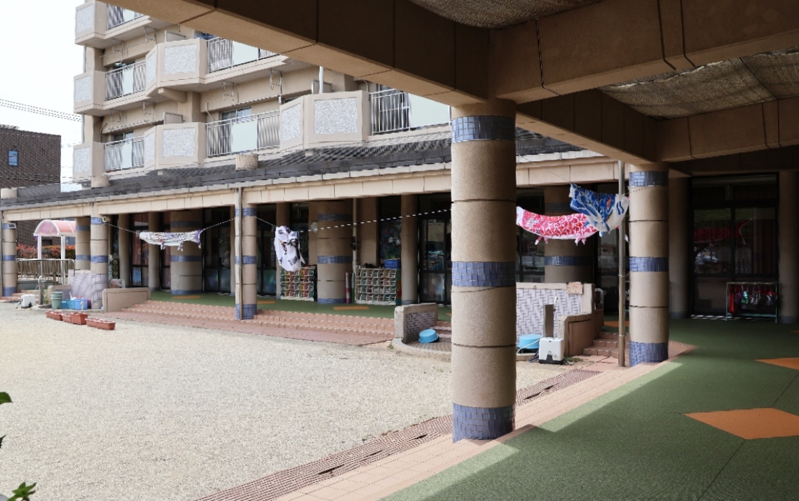 受け入れ施設の市下郡保育所＝大分市下郡北