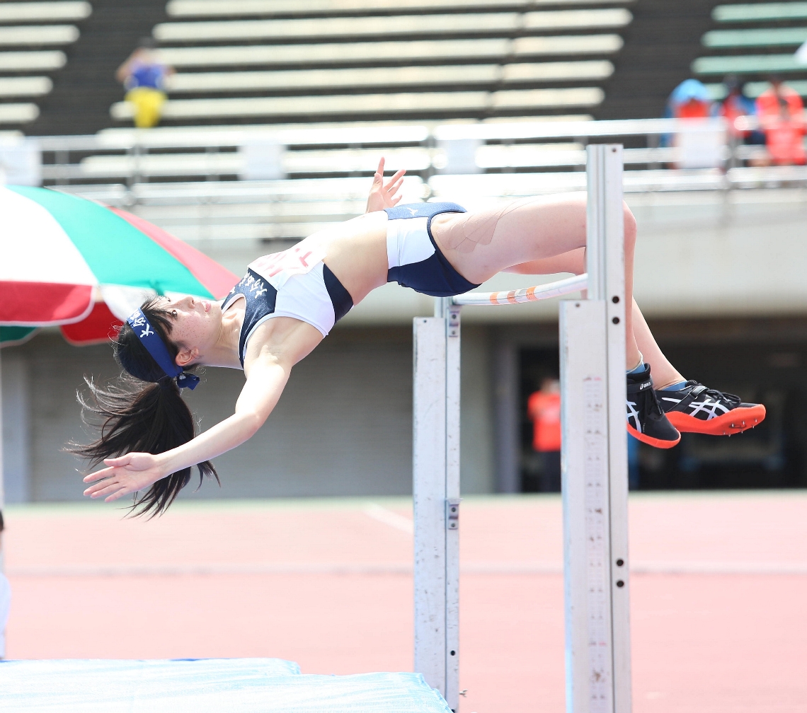 【女子走り高跳び】１メートル６９の好記録で頂点に立った大分西の竹元