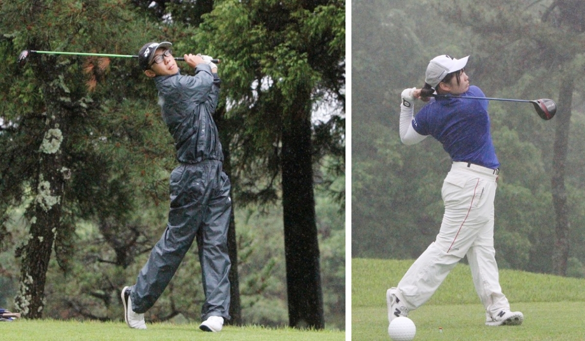 【写真左】男子個人で優勝した保科　【写真右】女子個人で優勝した川部