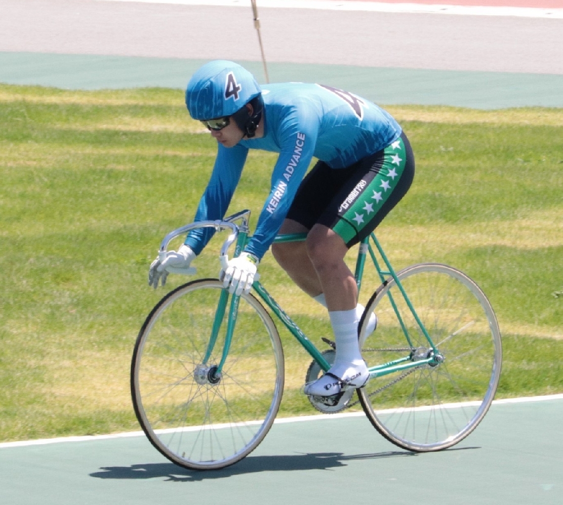 ２日の熊本競輪場（熊本市）でのデビュー戦に出場した生野優翔さん