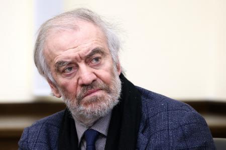 モスクワで文化・芸術関連の会合に出席したロシアの指揮者ワレリー・ゲルギエフ氏＝３月（タス＝共同）