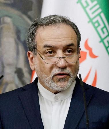 イランのアラグチ外相（ロイター＝共同）