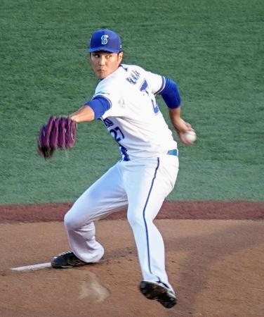 ２軍戦で初登板したＤｅＮＡの藤浪＝横須賀スタジアム