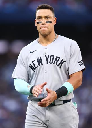 ヤンキースの外野手ジャッジ＝２１日（ゲッティ＝共同）