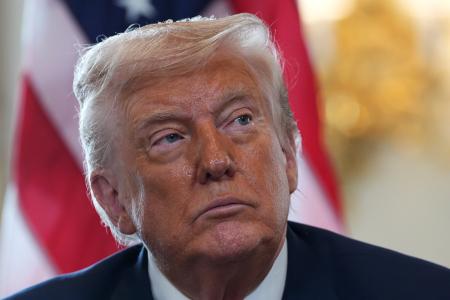 英北部スコットランド・ターンベリーを訪れているトランプ米大統領＝２８日（ゲッティ＝共同）