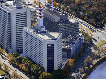 警視庁（手前）
