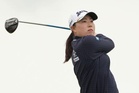 第１ラウンド、５アンダーで首位の竹田麗央＝ロイヤルポースコールＧＣ（共同）
