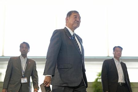 首相官邸に入る石破首相＝７月２９日