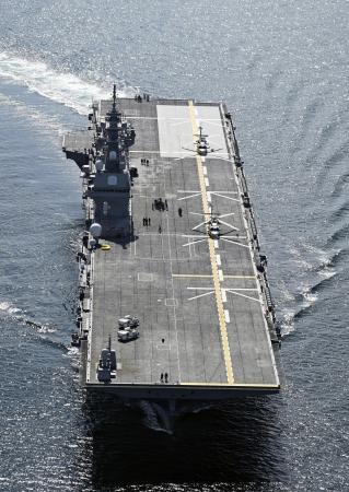 護衛艦「かが」＝２０２４年９月