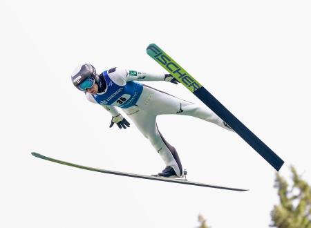 ＧＰジャンプ男子個人第１戦で３位に入った小林朔太郎＝クーシュベル（共同）