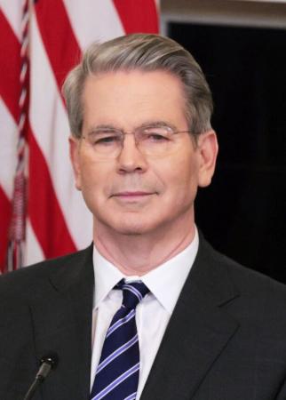 ベセント米財務長官（ゲッティ＝共同）