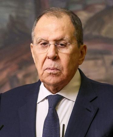 ロシアのラブロフ外相（タス＝共同）