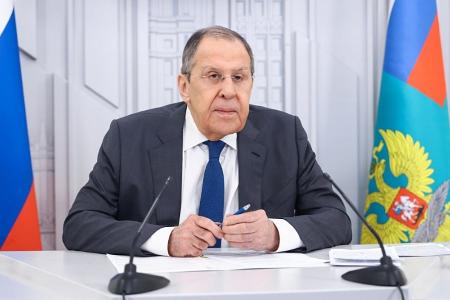 ロシアのラブロフ外相＝５月（ロシア外務省ホームページから、共同）