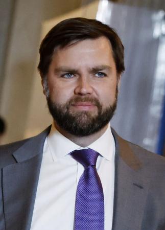 バンス米副大統領＝２０２４年２月（ゲッティ＝共同）