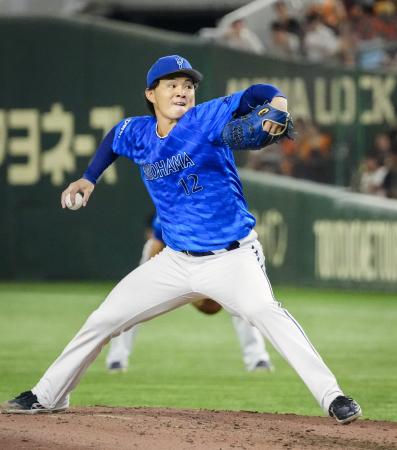 巨人戦に先発し６回１失点で２勝目を挙げたＤｅＮＡ・竹田＝東京ドーム