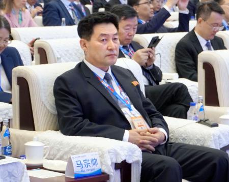 ２７日、中国吉林省長春市で「中国・北東アジア博覧会」の開幕式に出席した北朝鮮の馬宗帥・駐瀋陽総領事（共同）