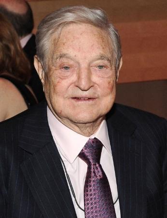 ジョージ・ソロス氏（ゲッティ＝共同）
