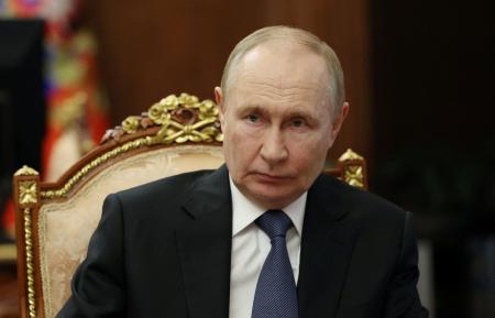 ロシアのプーチン大統領＝モスクワ（ロイター＝共同）