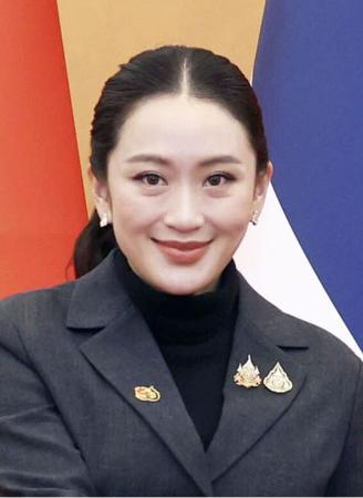 タイのペートンタン首相（新華社＝共同）
