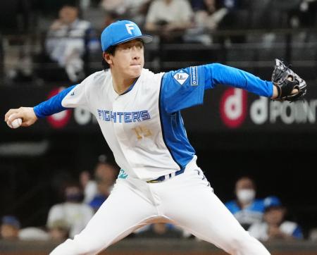 楽天戦に先発した日本ハム・北山＝エスコンフィールド