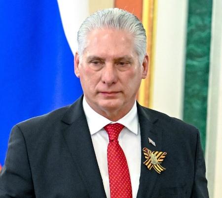キューバのディアスカネル大統領（タス＝共同）