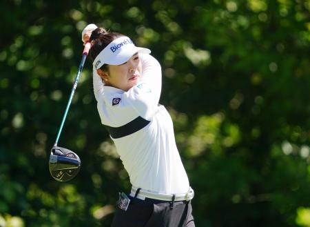 最終ラウンド、通算１３アンダーで７位の山下美夢有＝ＴＰＣボストン（共同）