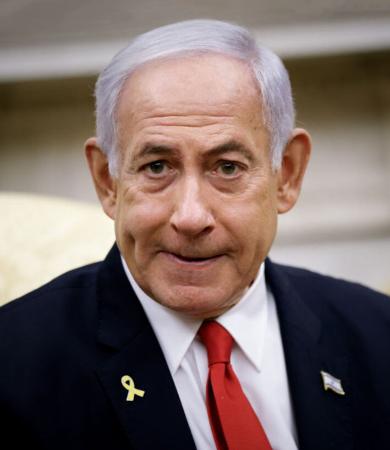 イスラエルのネタニヤフ首相（ゲッティ＝共同）