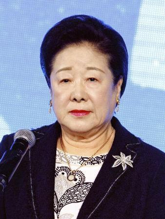 世界平和統一家庭連合（旧統一教会）の韓鶴子総裁（ゲッティ＝共同）