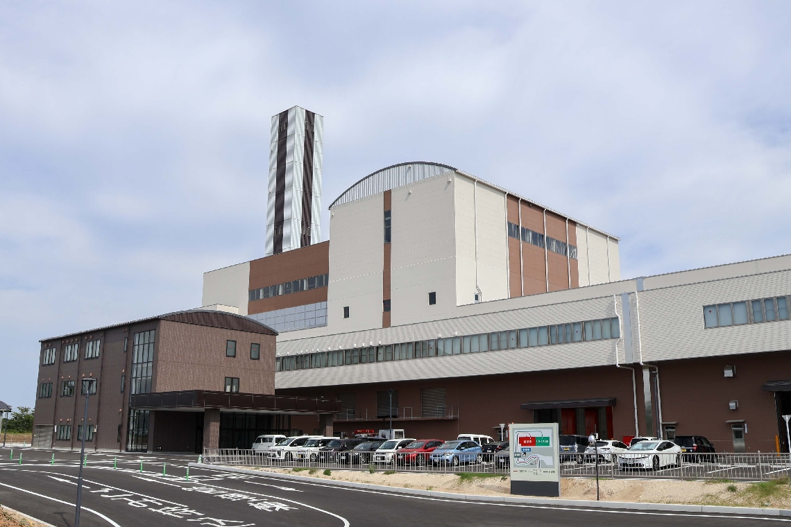 運営業者の選定方法を決める協議が難航している広域ごみ処理施設＝２日午前、宇佐市西大堀