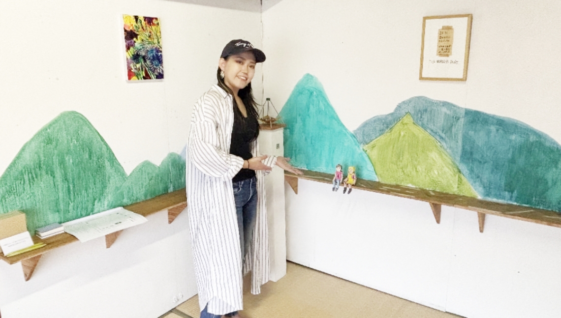 企画者のナカバヤシアリサさん＝別府市末広町の清島アパート