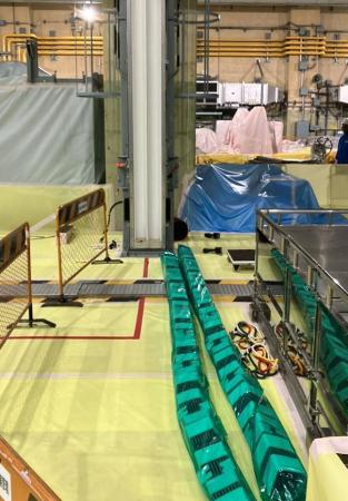 島根原発２号機の原子炉建物内で転倒した燃料２体＝２０日、松江市（中国電力提供）