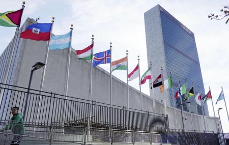 米ニューヨークの国連本部＝２０２３年１１月（共同）