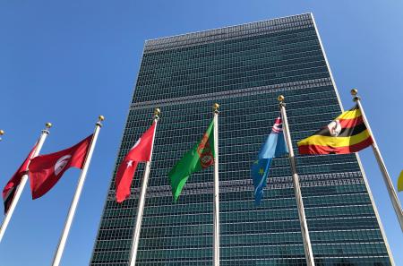 米ニューヨークの国連本部＝２０１９年９月（ＡＰ＝共同）