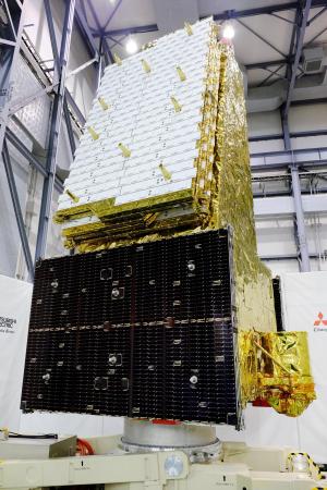 地球観測衛星「だいち４号」＝２０２４年３月、神奈川県鎌倉市