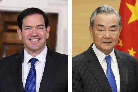 ルビオ米国務長官（アナトリア通信提供・ゲッティ＝共同）、中国の王毅外相