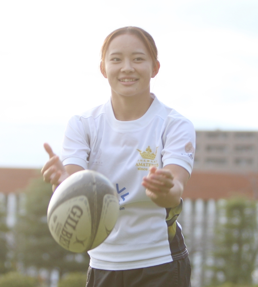女子７人制ラグビーで日本代表デビューを飾った長谷部