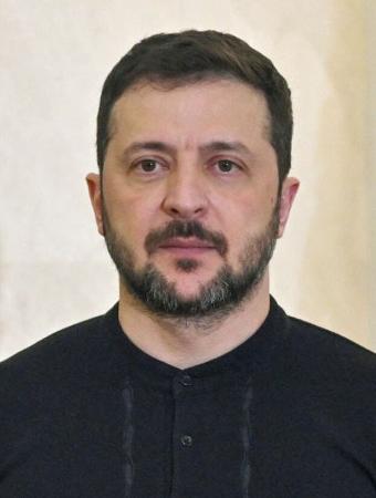 ウクライナのゼレンスキー大統領（ゲッティ＝共同）