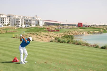 １２位だった中島啓太＝９日、アブダビ（ゲッティ＝共同）