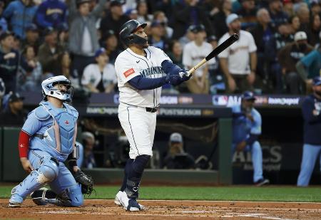 マリナーズのネーラー＝シアトル＝１０月（共同）