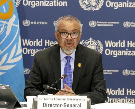 ＷＨＯのテドロス事務局長（共同）