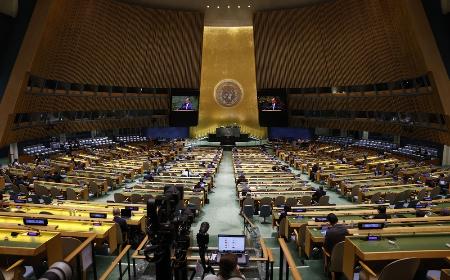 米ニューヨークの国連本部（共同）